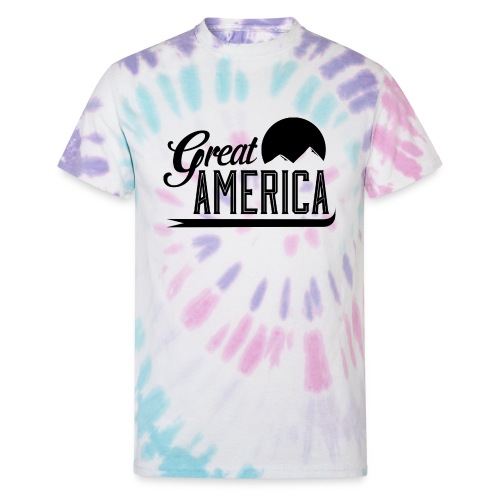 Great America Logo Black 01 - Unisex Tie Dye T-Shirt