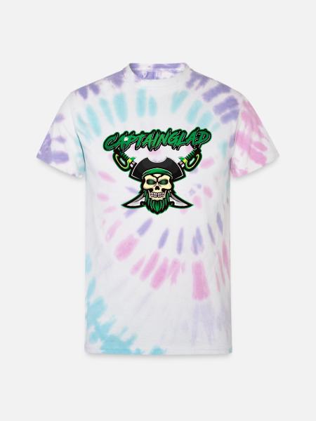 CaptainGlad - Unisex Tie Dye T-Shirt - Pastel Spiral