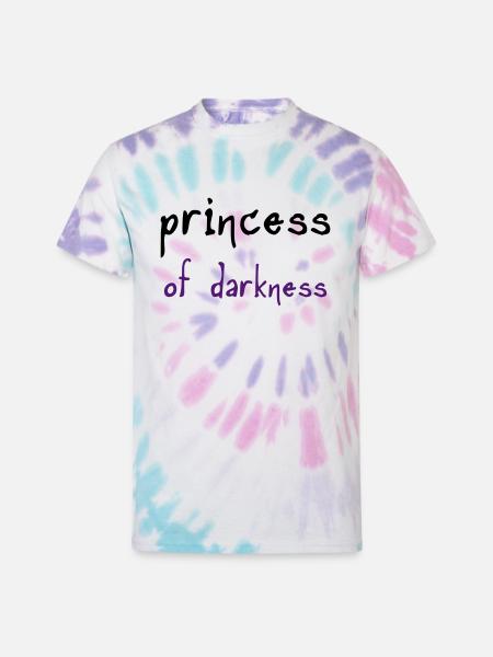 Princess of Darkness - Unisex Tie Dye T-Shirt - Pastel Spiral