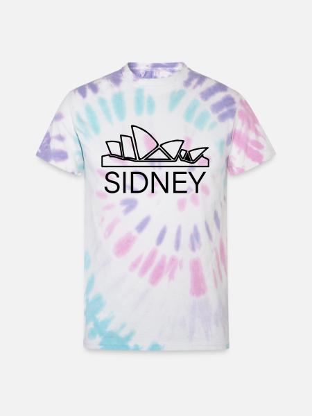 sidney - Unisex Tie Dye T-Shirt - Pastel Spiral