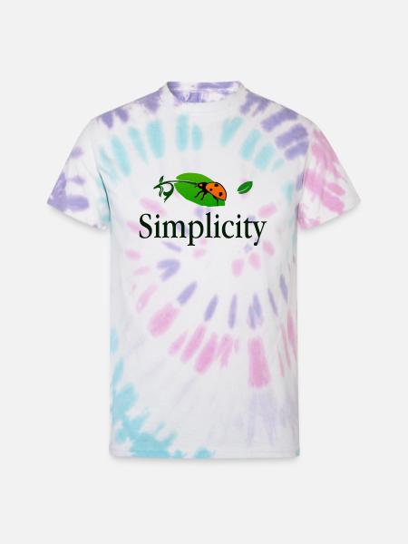 Simplicity - Unisex Tie Dye T-Shirt - Pastel Spiral