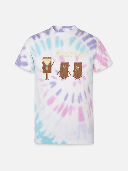 Campfire girl - Unisex Tie Dye T-Shirt - Pastel Spiral
