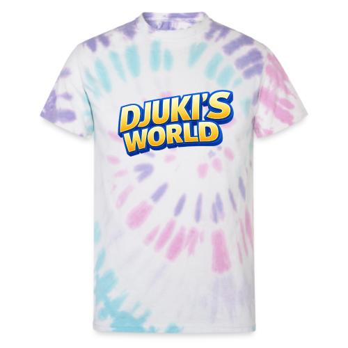 DJUKI’S WORLD – Golden Logo - Unisex Tie Dye T-Shirt