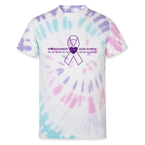 Montgomery County Goes Purple - Unisex Tie Dye T-Shirt