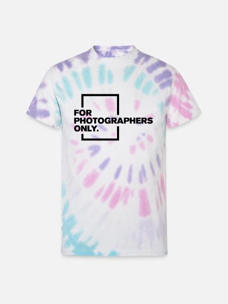 Photapher icon Logo - Unisex Tie Dye T-Shirt - Pastel Spiral