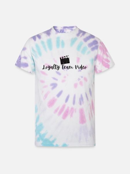 Loyalty Team Video - Unisex Tie Dye T-Shirt - Pastel Spiral