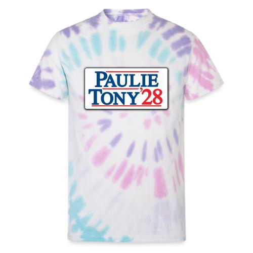 Paulie and Tony for Co-President 2028 - Unisex Tie Dye T-Shirt