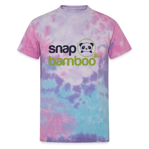 Snap Bamboo Square Logo Branded - Unisex Tie Dye T-Shirt