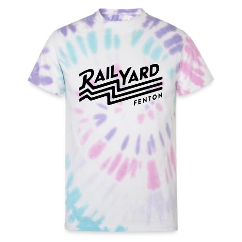 Black Railyard Logo - Unisex Tie Dye T-Shirt