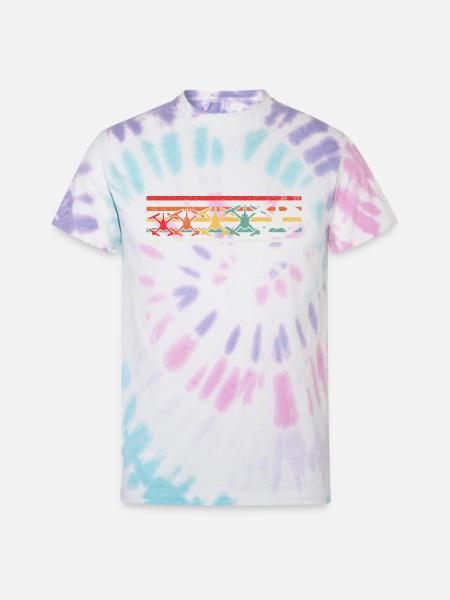Drone Quadcopter Drone Pilot - Unisex Tie Dye T-Shirt - Pastel Spiral