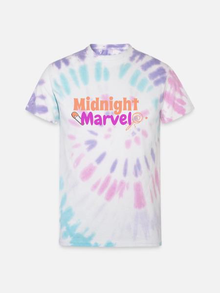 Midnight Marvel - Unisex Tie Dye T-Shirt - Pastel Spiral