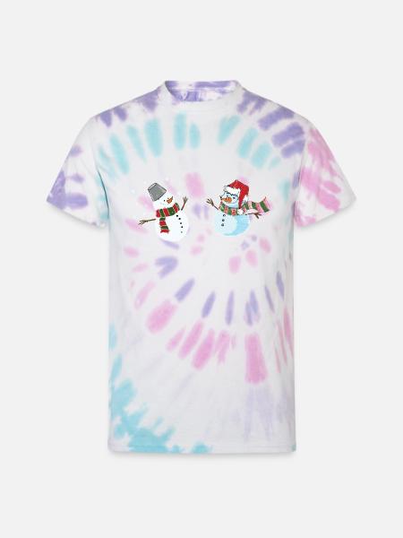 Snow dolls - Unisex Tie Dye T-Shirt - Pastel Spiral