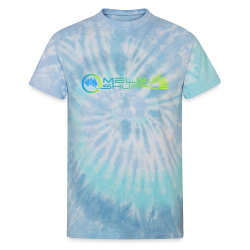 Melbshuffle Gradient Logo - Unisex Tie Dye T-Shirt