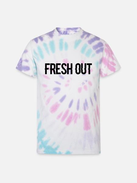 fresh out - Unisex Tie Dye T-Shirt - Pastel Spiral