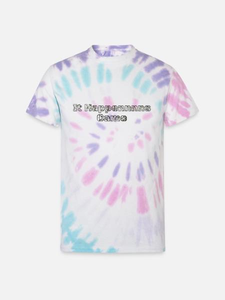It Happennnns Camo - Unisex Tie Dye T-Shirt - Pastel Spiral