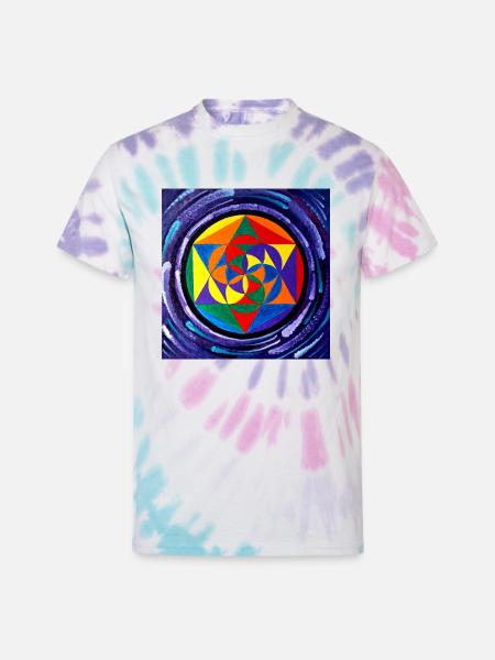 Vortex Seed - Unisex Tie Dye T-Shirt - Pastel Spiral