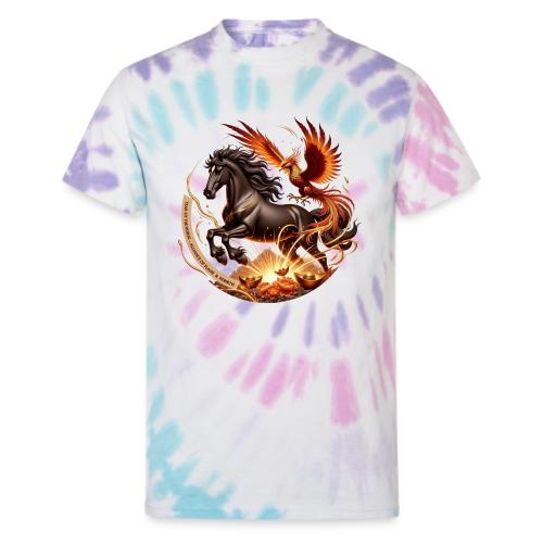 Year of the Horse Phoenix T Shirt, Lunar NY Gift - Unisex Tie Dye T-Shirt