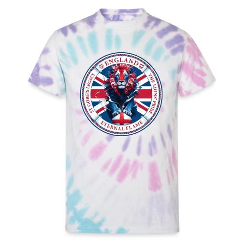 England Lion Emblem T Shirt, Flag Pride Gift - Unisex Tie Dye T-Shirt