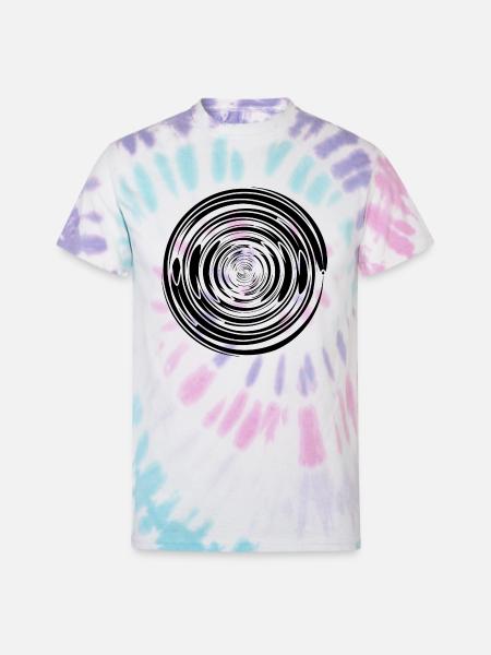 Abstract Vortex 17 - Unisex Tie Dye T-Shirt - Pastel Spiral