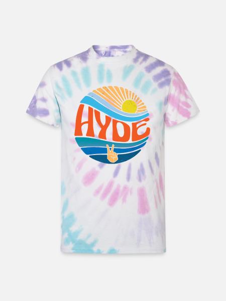Hyde Shirt Vintage Sunset Hyde Groovy Tie Dye - Unisex Tie Dye T-Shirt - Pastel Spiral