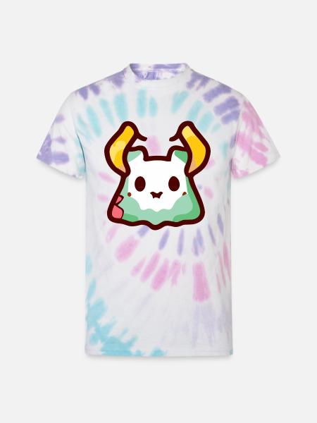 Cute Little Blob Monster - Unisex Tie Dye T-Shirt - Pastel Spiral