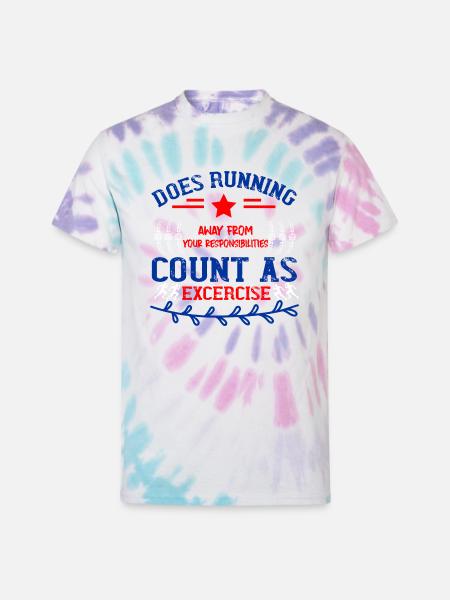 Running away from responsibilities - Unisex Tie Dye T-Shirt - Pastel Spiral