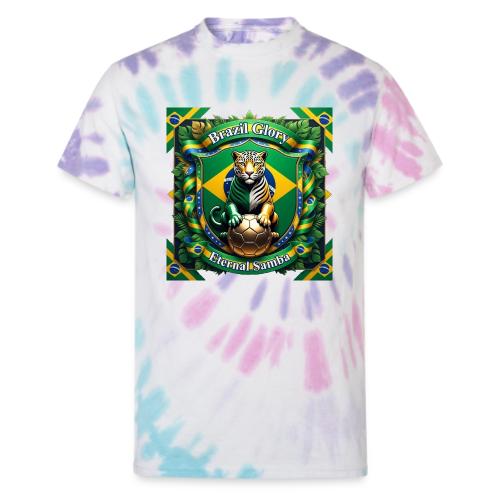 Brazil Jaguar Glory T-Shirt, Flag Pride Badge Gift - Unisex Tie Dye T-Shirt