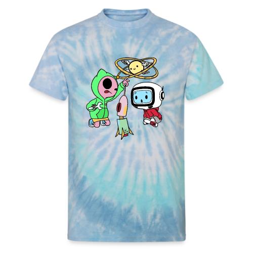 VRX Friends Spaceship - Unisex Tie Dye T-Shirt