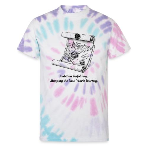 Unfolding Map of Ambition T-Shirt - Unisex Tie Dye T-Shirt