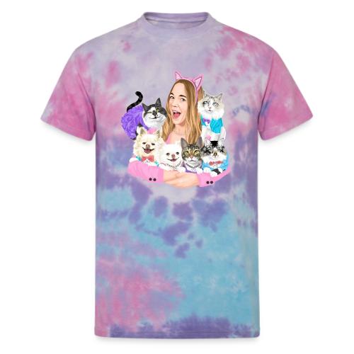 Jahnnalee & The Furry Kiddos - Unisex Tie Dye T-Shirt