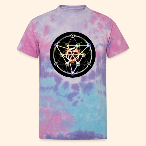 Classic Alchemical Cycle - Unisex Tie Dye T-Shirt