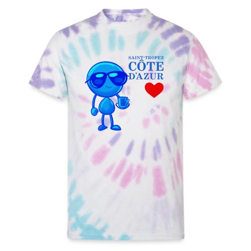 Smoon City_Saint Tropez Côte d'Azur - Unisex Tie Dye T-Shirt