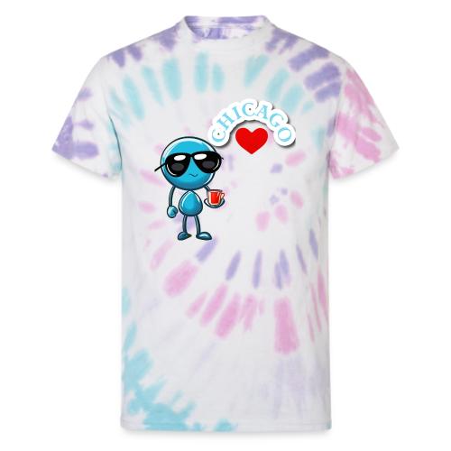 Smoon City_Chicago - Unisex Tie Dye T-Shirt