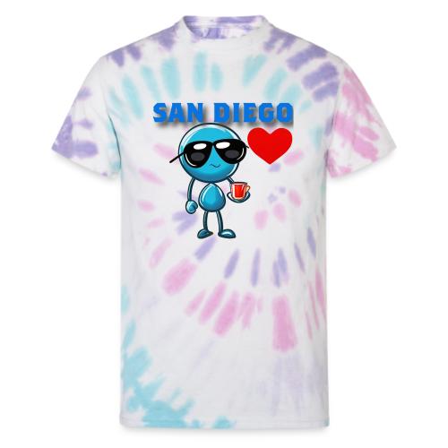 Smoon City_San Diego - Unisex Tie Dye T-Shirt