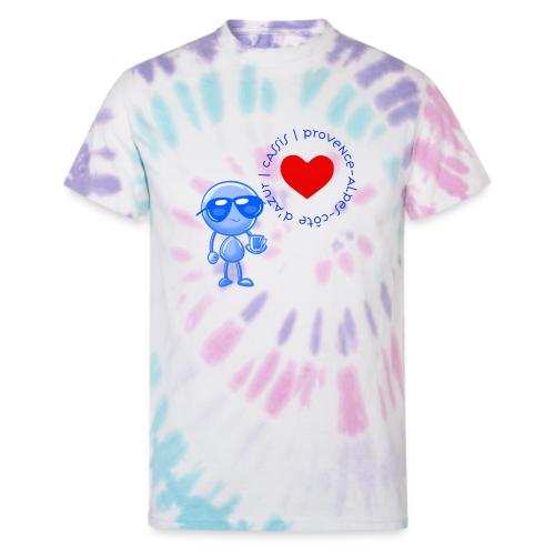 Smoon City_Cassis Provence Alpes Côte d Azur - Unisex Tie Dye T-Shirt