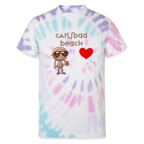 Smoon City_Carlsbad Beach - Unisex Tie Dye T-Shirt
