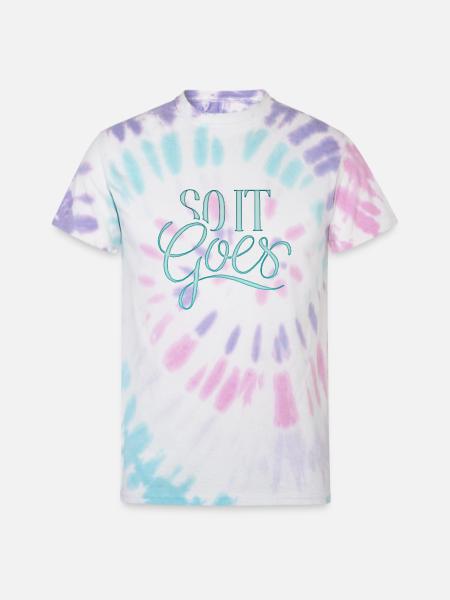 so it goes - Unisex Tie Dye T-Shirt - Pastel Spiral