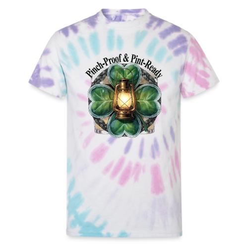 Pinch-Proof Lantern Clover T-Shirt - Unisex Tie Dye T-Shirt