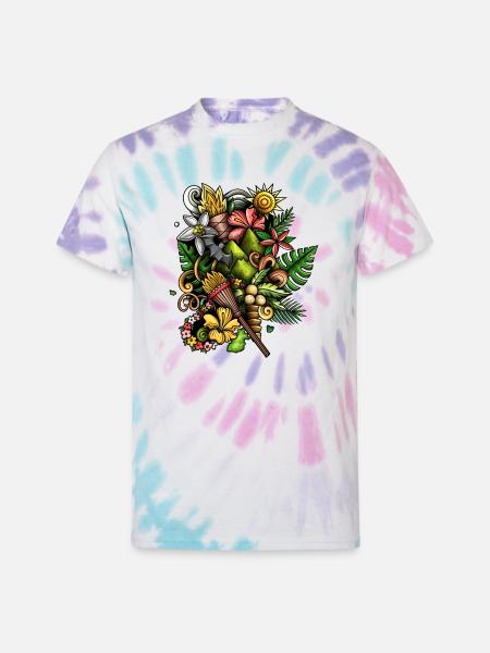 Lunar Dreamcatcher - Unisex Tie Dye T-Shirt - Pastel Spiral