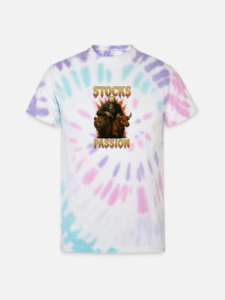 Stocks Passion - Unisex Tie Dye T-Shirt - Pastel Spiral