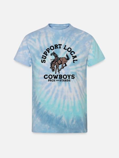 - Unisex Tie Dye T-Shirt - blue lagoon - Front