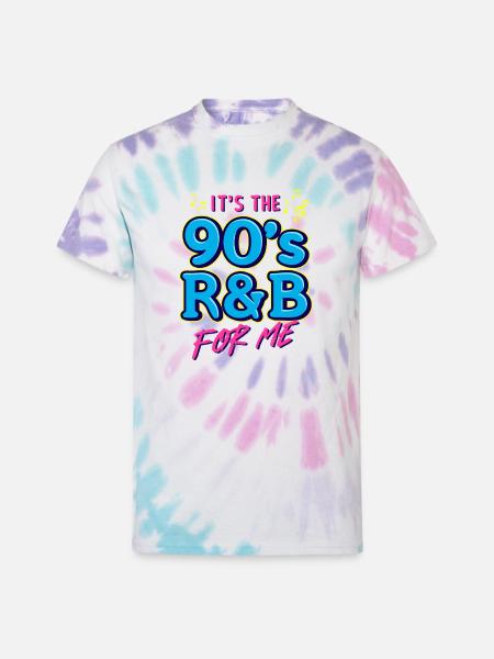 90s R&B Nostalgia RetroTee - Unisex Tie Dye T-Shirt - Pastel Spiral