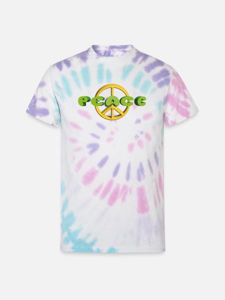 Peace on Earth - Unisex Tie Dye T-Shirt - Pastel Spiral