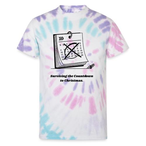 Countdown to Christmas T-Shirt - Unisex Tie Dye T-Shirt