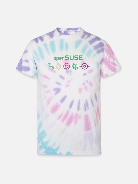 Distro Flavors - Unisex Tie Dye T-Shirt - Pastel Spiral