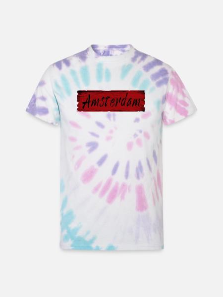 Amsterdam - Unisex Tie Dye T-Shirt - Pastel Spiral