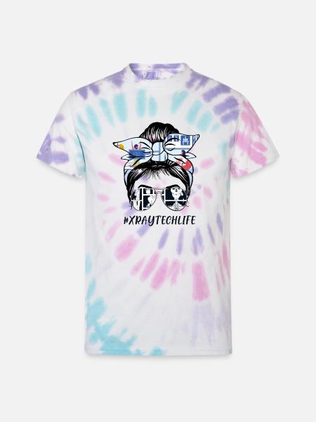 Xray tech life - Unisex Tie Dye T-Shirt - Pastel Spiral