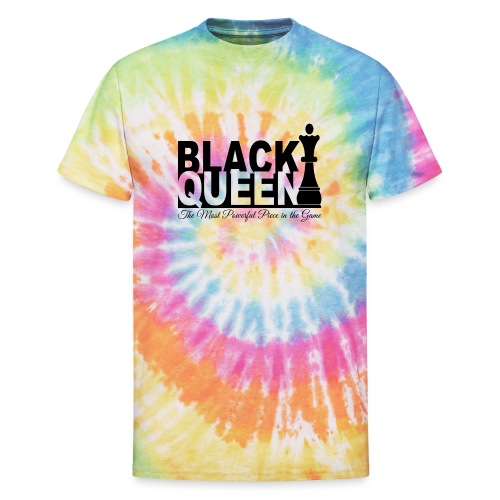 Black Queen Most Powerful Piece in the Game Tees - Unisex Tie Dye T-Shirt