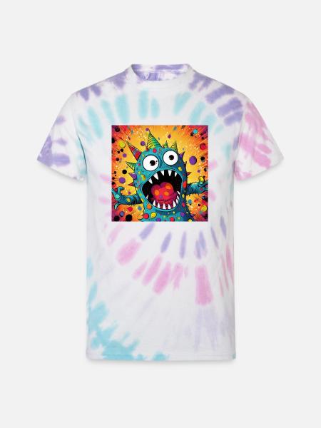 A Surprised Creation - Unisex Tie Dye T-Shirt - Pastel Spiral