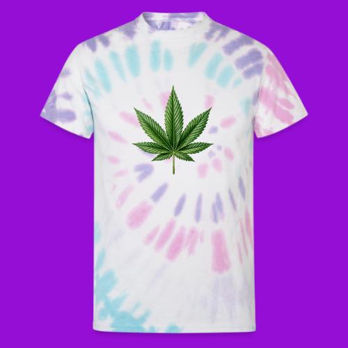 Cannabis Leaf - Unisex Tie Dye T-Shirt